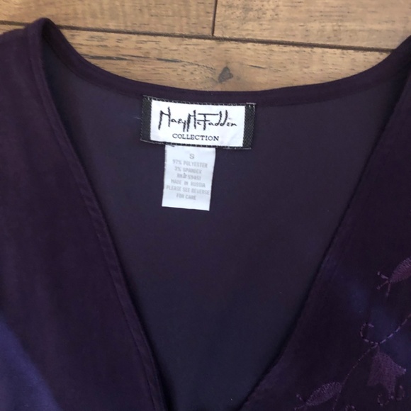 Intake Mary McFadden Purple faux suede Dress - Picture 3 of 3